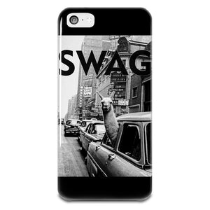 SWAG Llama In New York City Cab Plastic Case For iPhone 5-5s