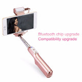A6 Universal Wireless Bluetooth Handheld 360 Selfie Stick w/360 Degree LED Fill Light