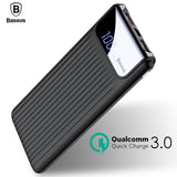 Baseus Quick Charge 3.0 LCD Power Bank 10000mAh Dual For Mobile Phones