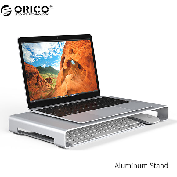 ORICO Universal Aluminum Laptop Monitor Stand w/Keyboard Storage