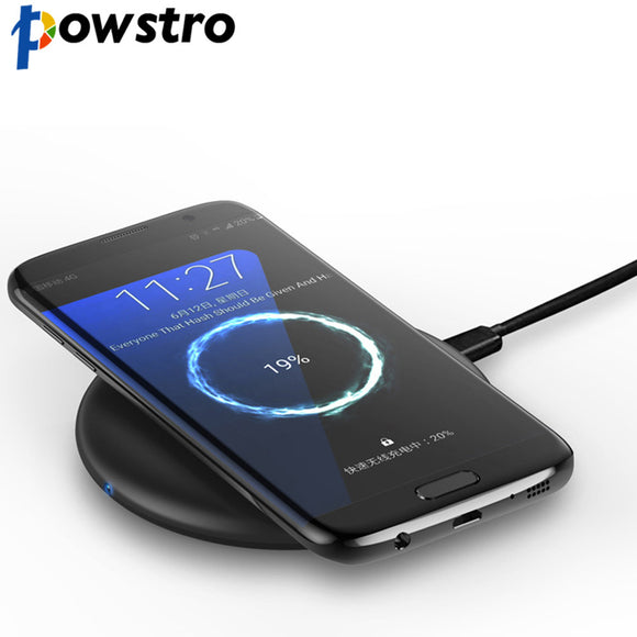 POWSTRO Qi Fast Wireless Charger For Samsung/iPhone