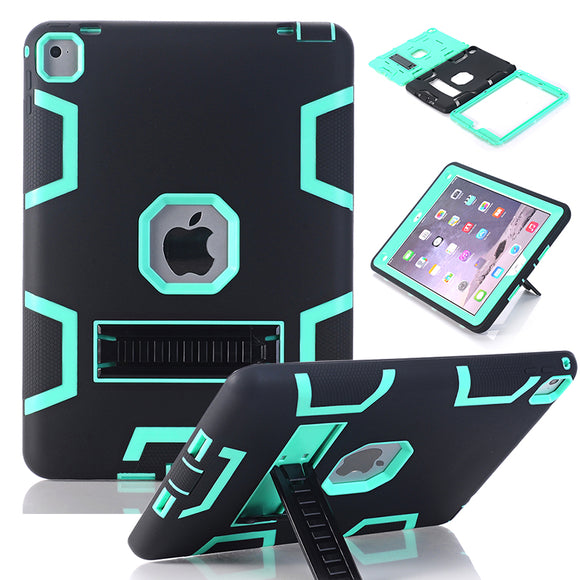 High Impact Resistant Hybrid Three Layer Heavy Duty Armor Protector Case  For iPad Pro 9.7