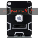 High Impact Resistant Hybrid Three Layer Heavy Duty Armor Protector Case  For iPad Pro 9.7"/12.9"