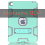 High Impact Resistant Hybrid Three Layer Heavy Duty Armor Protector Case  For iPad Pro 9.7"/12.9"