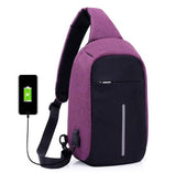 External USB Charge Chest Backpack