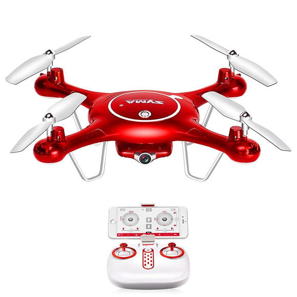 X5UW Wifi FPV 720P HD Camera Quadcopter Drone w/Flight Plan Route App Control