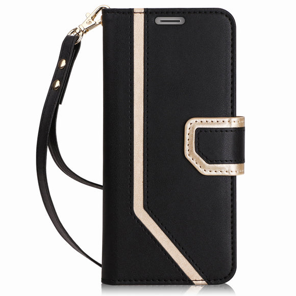 (2018) Makeup Mirror Leather Wallet Galaxy S9 Case