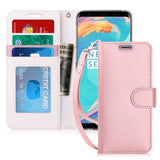 FYY Premium PU Leather Wallet Samsung Galaxy S9+ Case w/[Kickstand Feature]