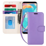 FYY Premium PU Leather Wallet Samsung Galaxy S9+ Case w/[Kickstand Feature]
