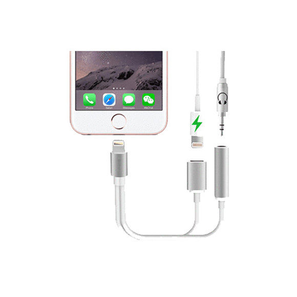 2 in 1 Earphone & Lightning Adapter For iPhone 7/8/X