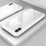 FLOVEME Tempered Glass Phone Case for iPhone