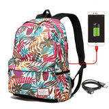 Fashion Designing Women USB Charging Backpack For Students